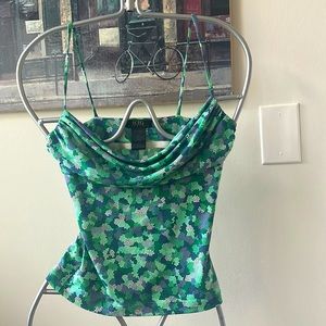 BCBGMaxAzria Green Tank Top